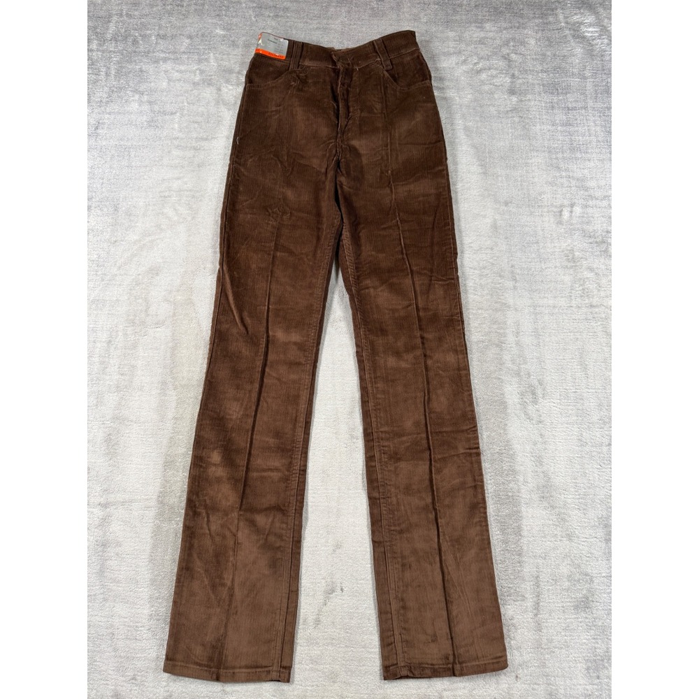 Vintage Levis Pants Women 26x32 Brown 719 Corduroy Straight Leg White Tab NWT